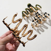 Willow Vintage Squiggle Metal Claw Clip - Large