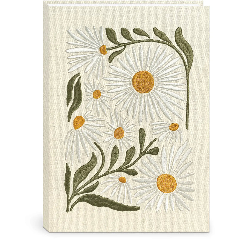 Fabric Journal Flower Market White Daisies
