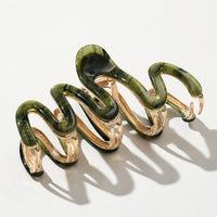 Willow Vintage Squiggle Metal Claw Clip - Large