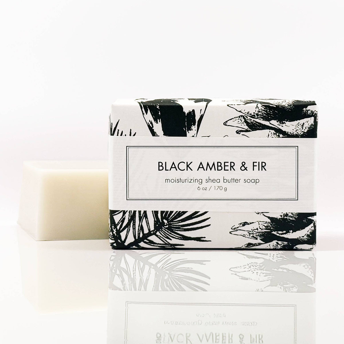 Black Amber Fir Shea Butter Soap - Bath Bar