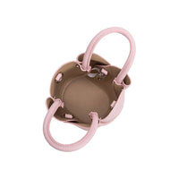 Tulip Mini Pink Recycled Vegan Leather Top Handle Bag