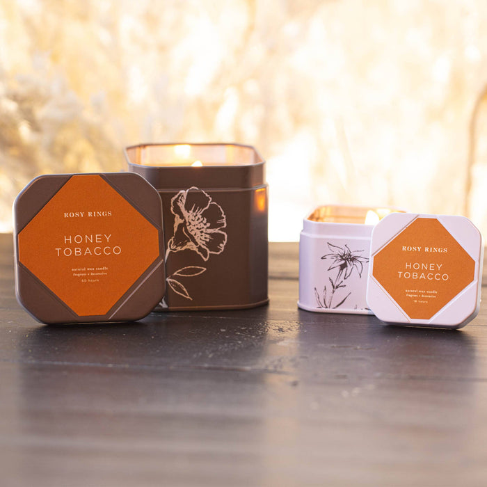 Petite Tin Candle - Honey Tobacco