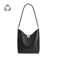 Billie Black Recycled Vegan Leather Tote Bag