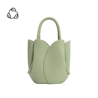 Tulip Mini Sage Recycled Vegan Leather Top Handle Bag