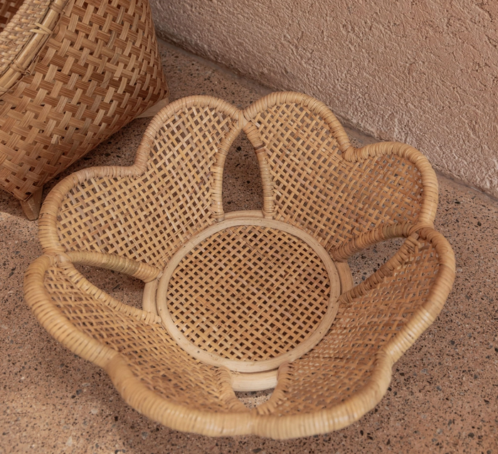 Flora Rattan Decorative Bowl