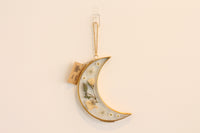 Silver Moon Floral Frame