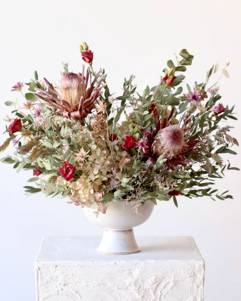 Dried Floral Arrangement: Mulberry Mirage