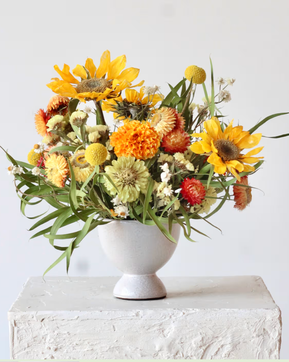 Dried Floral Arrangement: Sweet & Sunny