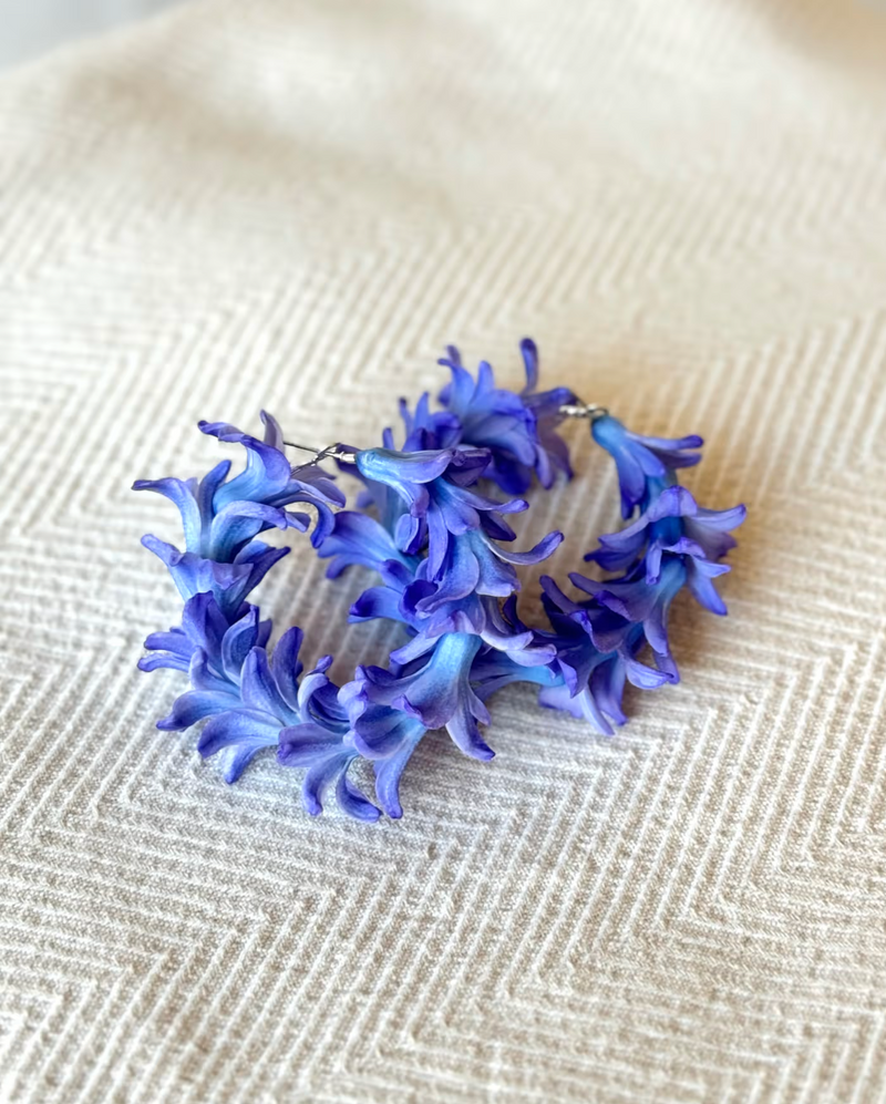 Hyacinth Hoop Earrings