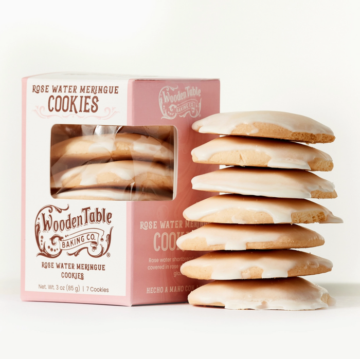 Rosewater & Meringue Glazed Cookies