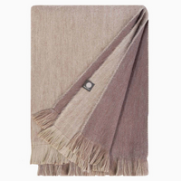 Alpaca Double Sided Throw - Chestnut