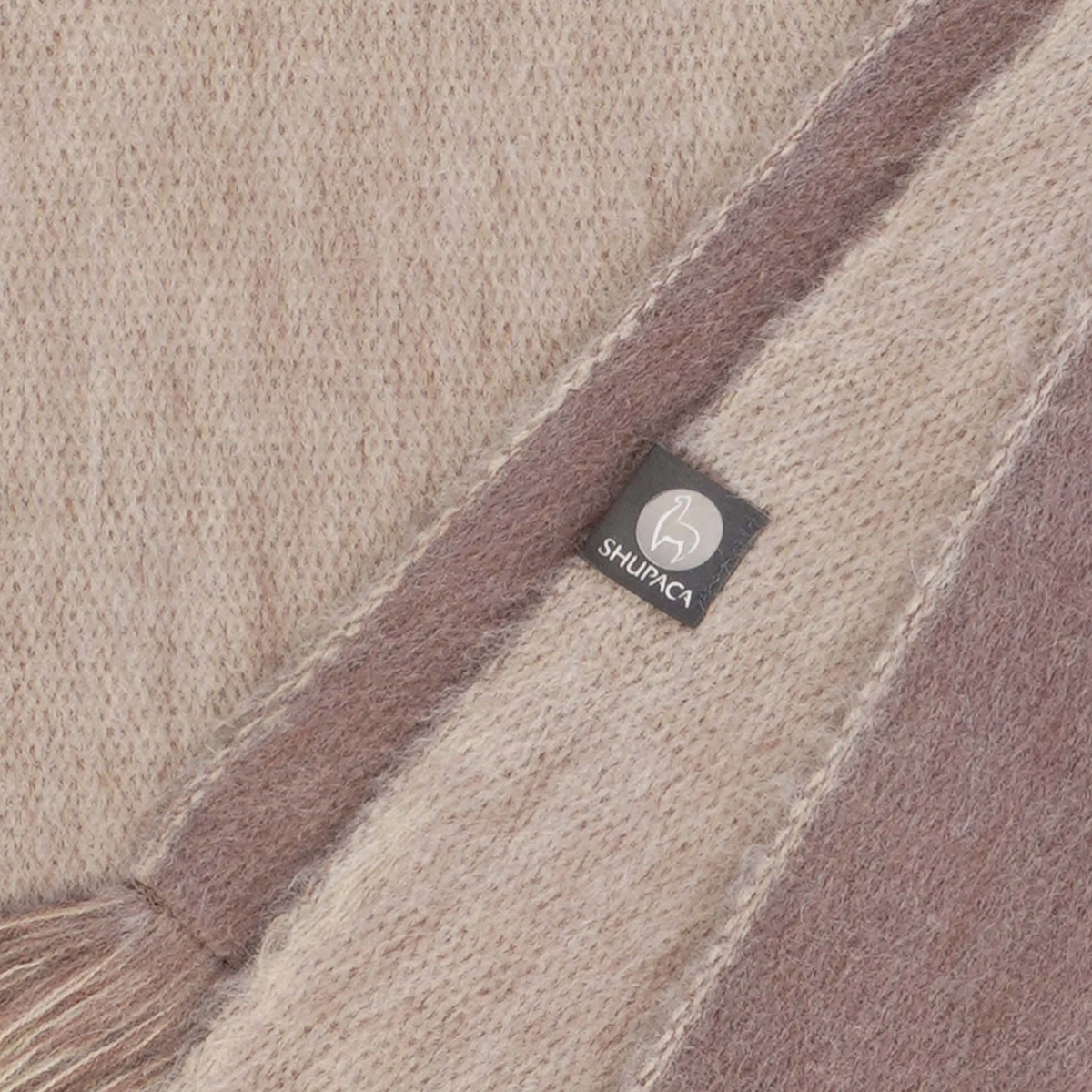 Alpaca Double Sided Throw - Chestnut