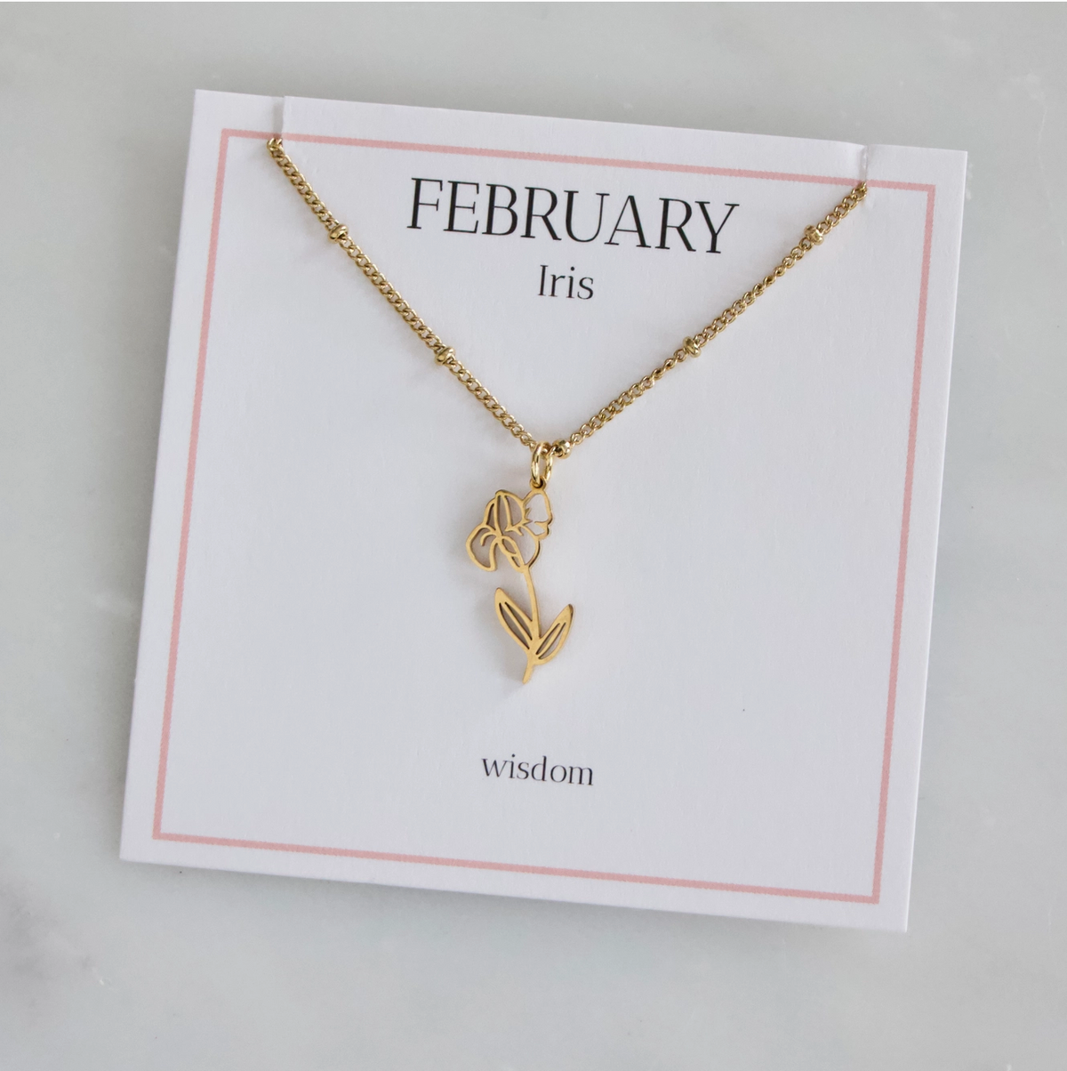 Birth Flower Necklaces