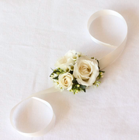 White & Green Corsage