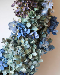 Dried Floral Wreath: Hydrangea Harmony