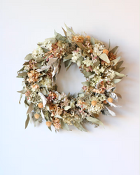 Dried Floral Wreath: Pastel Petals
