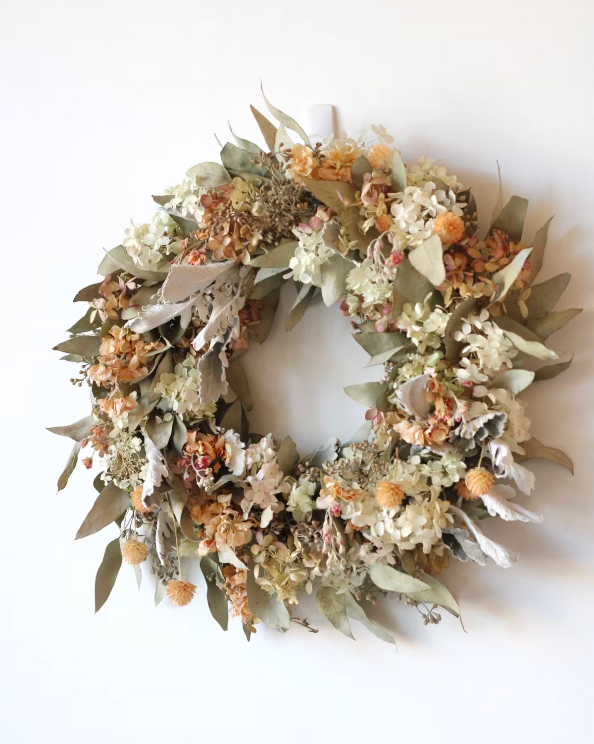 Dried Floral Wreath: Pastel Petals