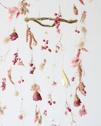 Dried Floral Hanging: Rosy Mobile