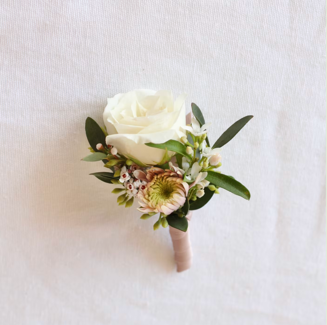 Blush Boutonniere