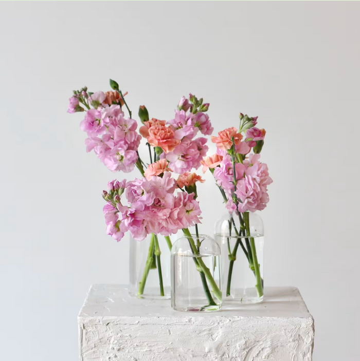 Pastel Bud Vase Trio