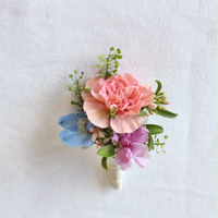 Pastel Boutonniere