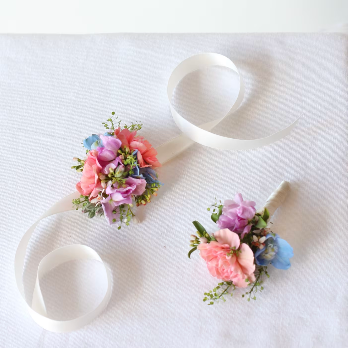 Pastel Boutonniere