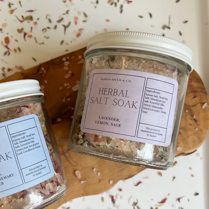 Herbal Salt Soak: Lavender Lemon & Sage