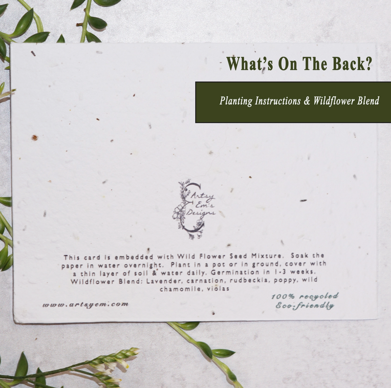 Wildflower Seed Paper Greeting Card: You Are Loved