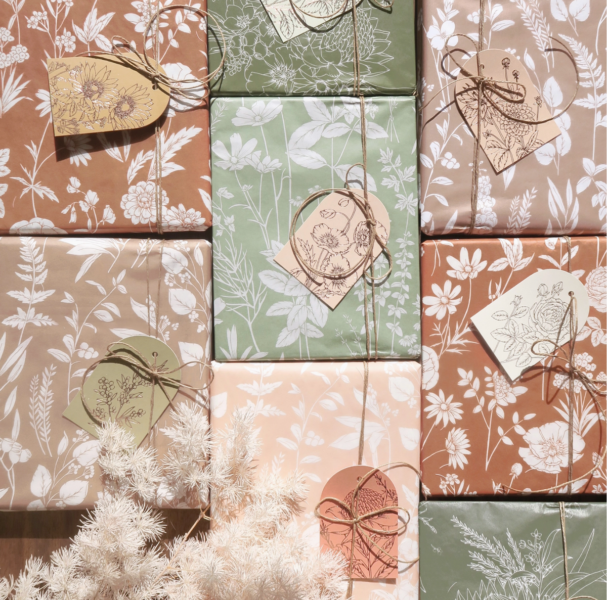 Tissue Paper: King Protea in Olive