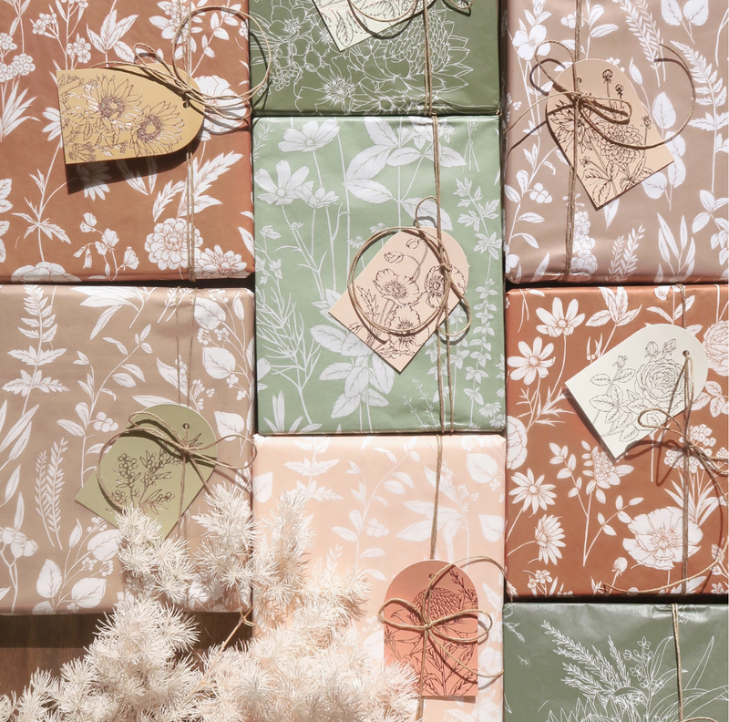 Tissue Paper: King Protea in Olive