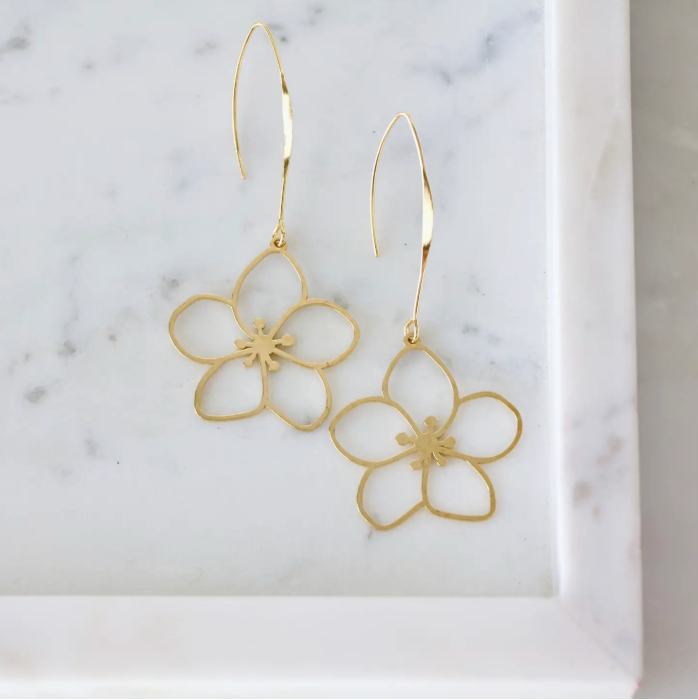 Sakura Flower Drop Earrings