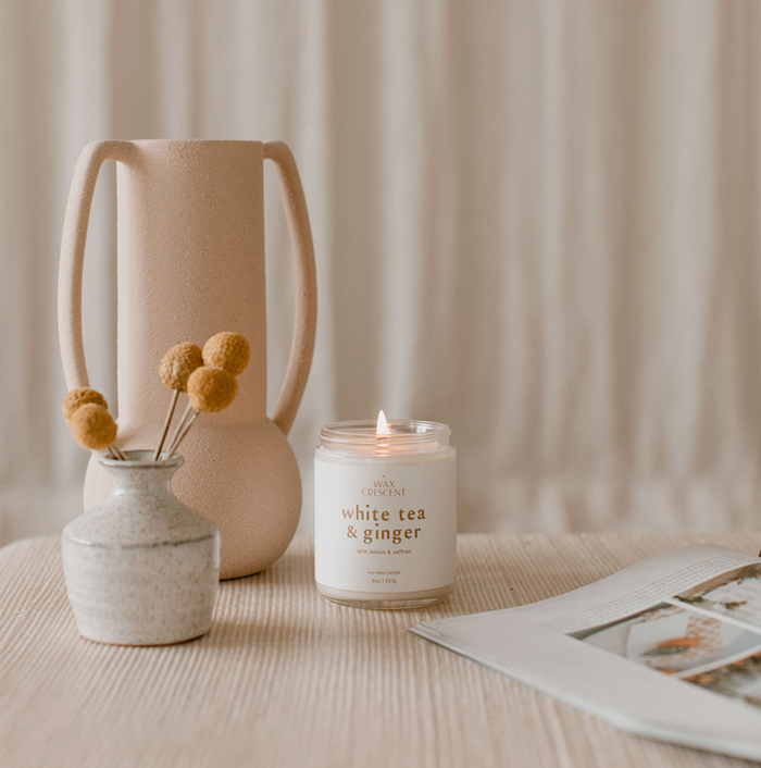White Tea & Ginger Soy Wax Candle