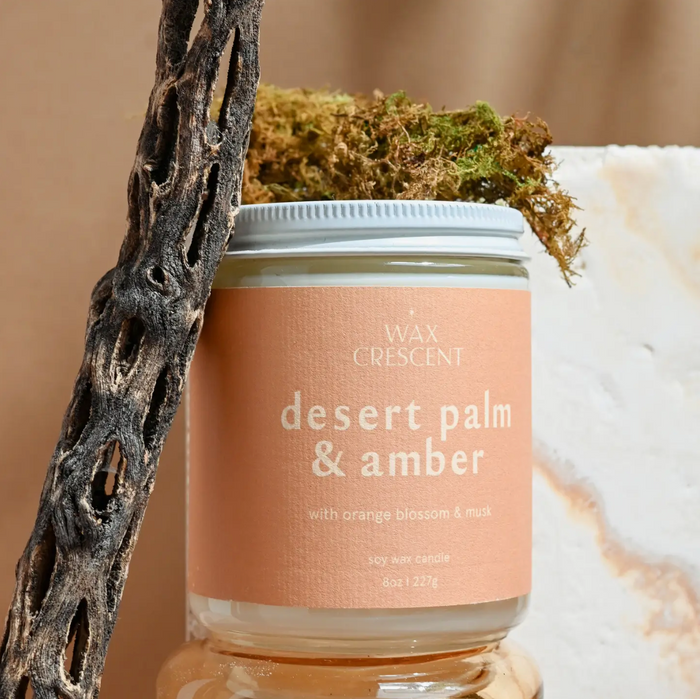 Desert Palm & Amber Soy Wax Candle