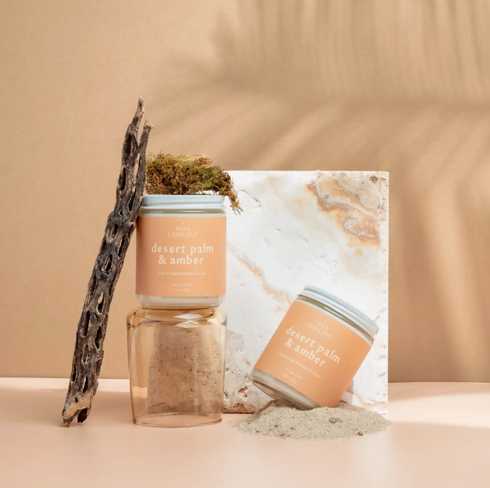 Desert Palm & Amber Soy Wax Candle