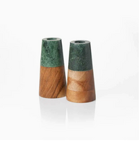 Evergreen Reversible Candlesticks - Set of 2