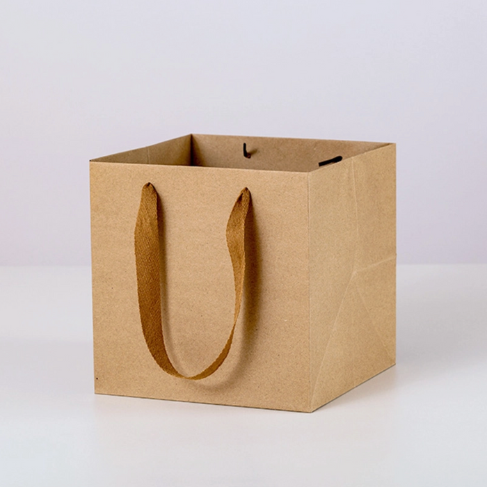 Gift Bag: Small Square Kraft Paper (S2)