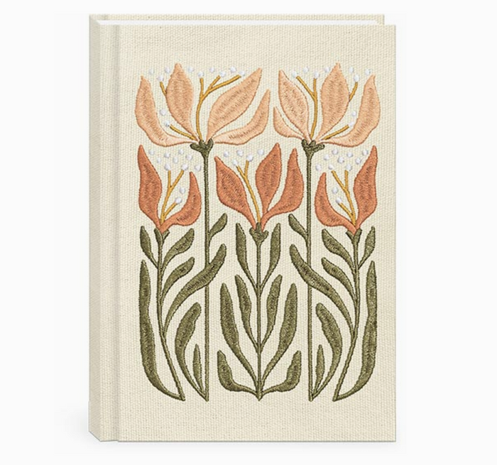 Fabric Journal Flower Market Lily