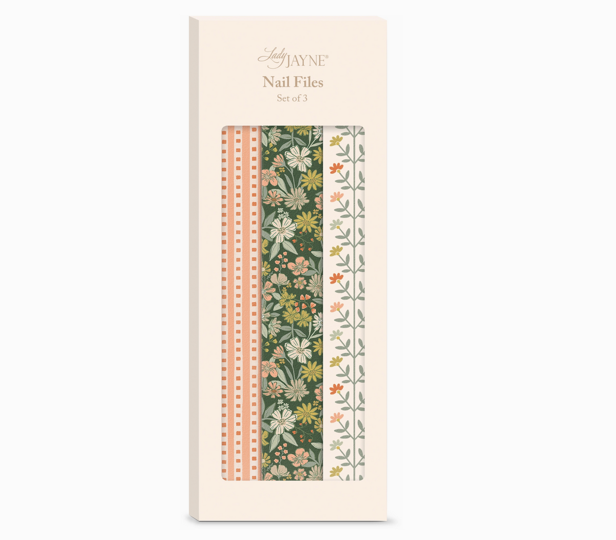 Forest Coral Floral Nail File Set