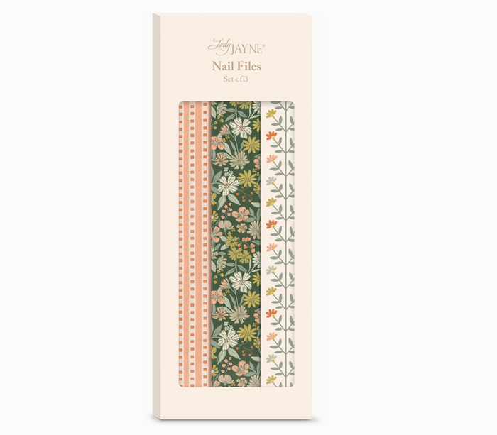 Forest Coral Floral Nail File Set