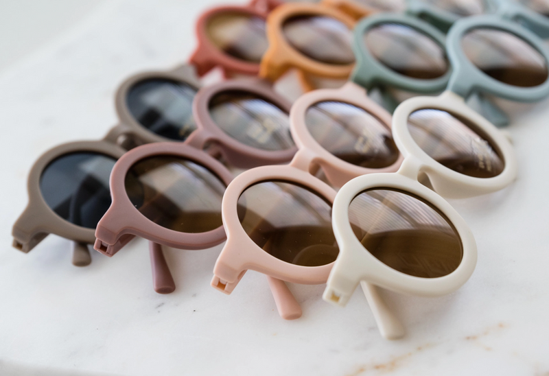 Kids Retro Sunglasses: Purple