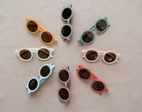 Kids Retro Sunglasses: Purple