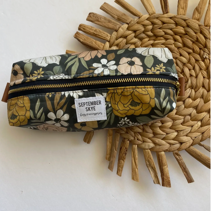 Boxy Pencil Pouch/Brush Bag: Spring Reverie