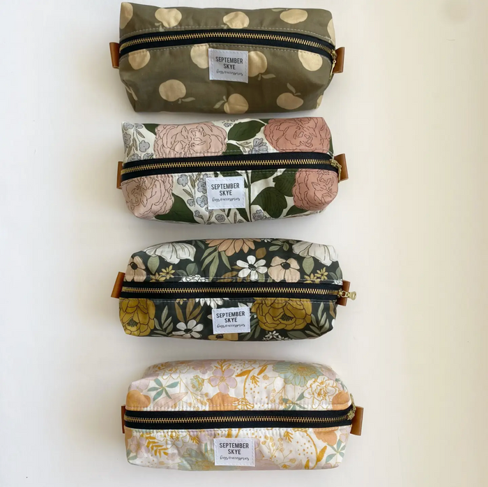 Boxy Pencil Pouch/Brush Bag: Spring Reverie