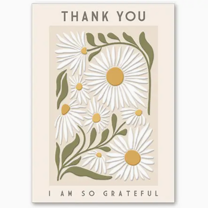 Greeting Card: Thank You - Flower Market Daisy