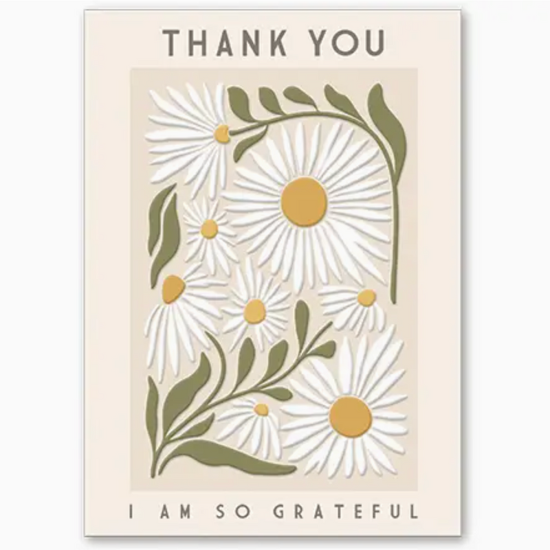 Greeting Card: Thank You - Flower Market Daisy