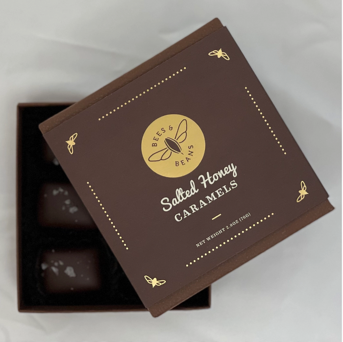 Honey Caramels Dipped in 70% Dark Chocolate