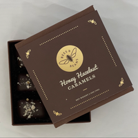 Honey Hazelnut Caramels in 70% Dark Chocolate