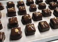 Honey Hazelnut Caramels in 70% Dark Chocolate