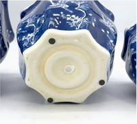 Ceramic Chinoiserie Planter Pot - Blue