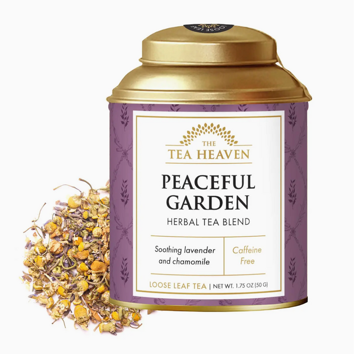 Peaceful Garden Loose Leaf Canister